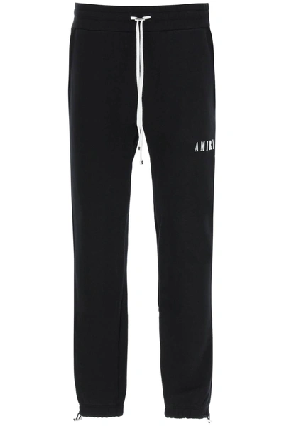 Amiri Core Logo Print Jersey Sweatpants In Black