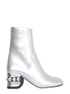Nicholas Kirkwood 55jj Crystal Boots In Argento