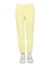 Helmut Lang Logo-embroidered Buttoned Track Pants In Giallo