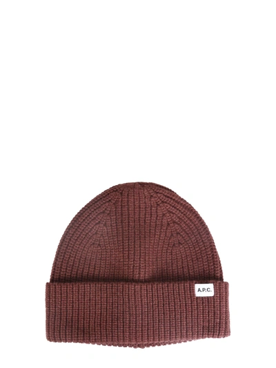 Apc Billie Hat Unisex In Bordeaux