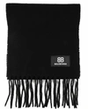 BALENCIAGA BLACK BB SCARF,673309 478B30100