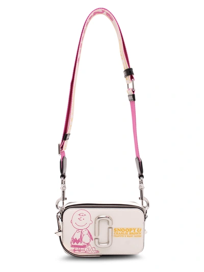 Marc Jacobs Snapshot Peanuts Snoopy Leather Shoulder Bag In Chalk ...