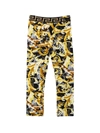 VERSACE LEGGINGS WITH CHARACTERISTIC GRECA DETAIL AND KIDS BAROQUE PRINT,10003641A01361 5B000