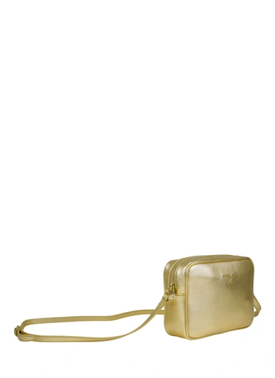 Patrizia Pepe Leather Hobo Bag In Gold