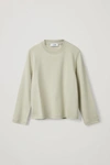 Cos Slim-fit Heavyweight Long-sleeve T-shirt In Green