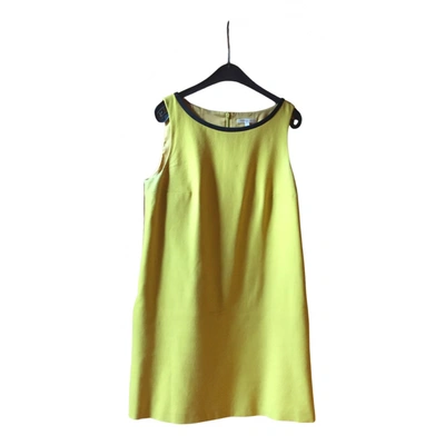 Pre-owned Paule Ka Mid-length Dress In Yellow