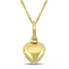 AMOUR AMOUR HEART CHARM PENDANT WITH CHAIN IN 18K YELLOW GOLD