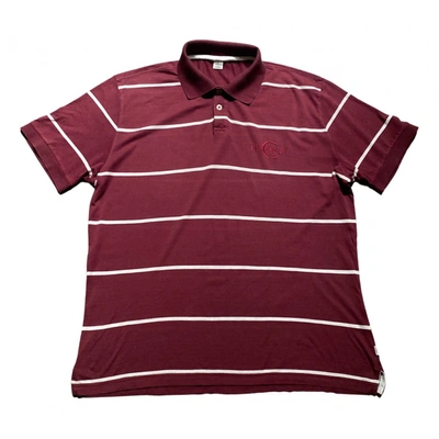 Pre-owned Cerruti 1881 Polo Shirt In Burgundy