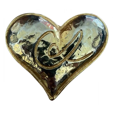 Pre-owned Christian Lacroix Pin & Brooche In Gold