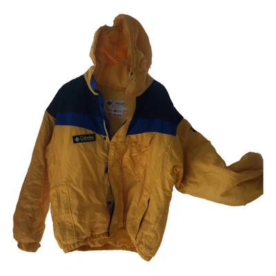 Pre-owned Columbia Biker Jacket In Yellow