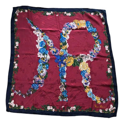 Pre-owned Nina Ricci Silk Neckerchief In Multicolour