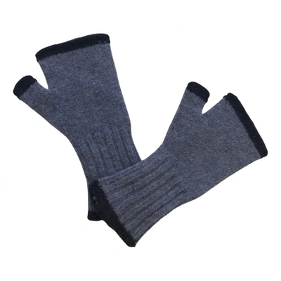 Pre-owned Marc By Marc Jacobs Wool Gloves In Grey