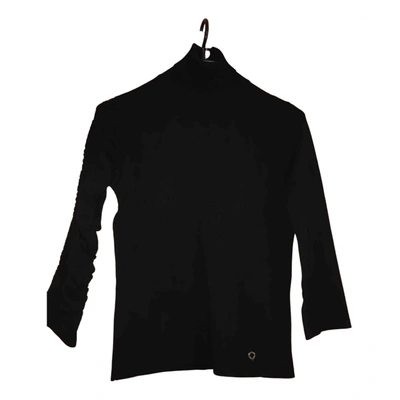 Pre-owned Versace Polo In Black