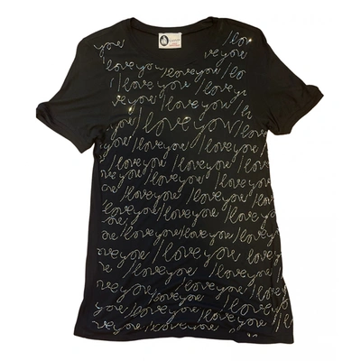 Pre-owned Lanvin Glitter T-shirt In Navy