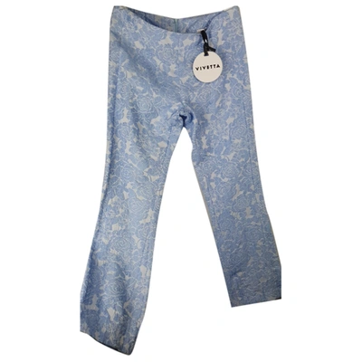 Pre-owned Vivetta Straight Pants In Blue