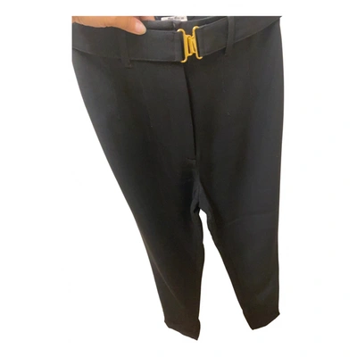Pre-owned Miu Miu Straight Pants In Black