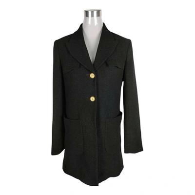 Pre-owned Sonia Rykiel Wool Coat In Black