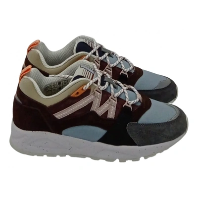 Pre-owned Karhu Leather Low Trainers In Multicolour