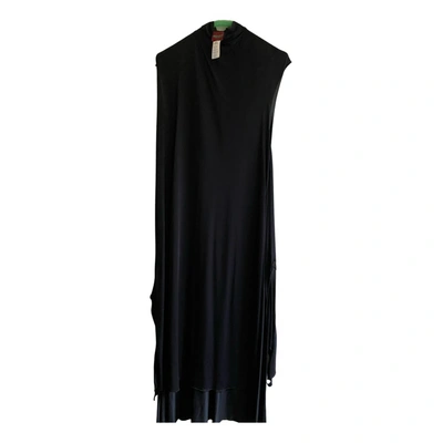 Pre-owned Kenzo Maxi Dress In Black