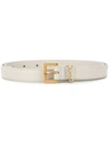 SAINT LAURENT MONOGRAM SQUARE-BUCKLE NARROW BELT,15158888