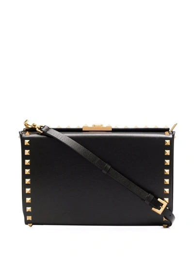 Valentino Garavani Rockstud Clutch Bag In Black