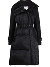 SACAI COTTON GABARDINE PADDED COAT,17391758