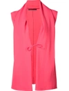 Haider Ackermann Open Shawl Lapel Top - Pink In Pink
