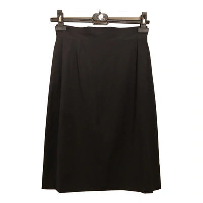 Pre-owned Brioni Silk Skirt In Anthracite