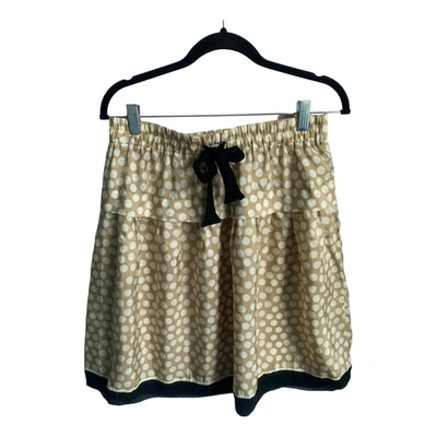 Pre-owned Hoss Intropia Silk Mini Skirt In Multicolour