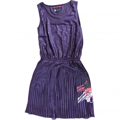 Pre-owned Andy Warhol Mini Dress In Purple