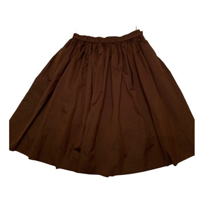 Pre-owned Viktor & Rolf Mid-length Skirt In Brown
