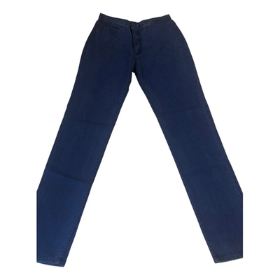 Pre-owned Rifle Straight Pants In Blue