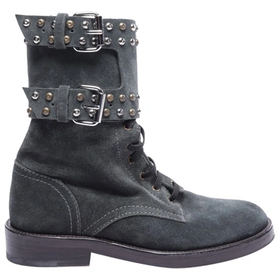 Pre-owned Isabel Marant Leather Boots In Blue