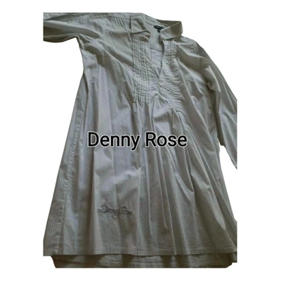 Pre-owned Denny Rose Dress In White