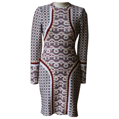 Pre-owned Alaïa Wool Mini Dress In Multicolour