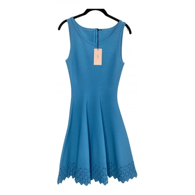 Pre-owned Alaïa Mid-length Dress In Turquoise