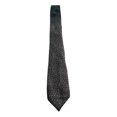 Pre-owned Cerruti 1881 Silk Tie In Black