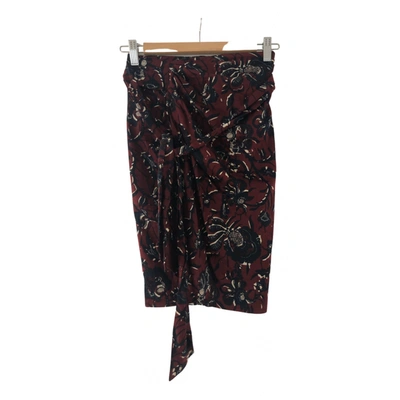 Pre-owned Isabel Marant Étoile Skirt In Burgundy