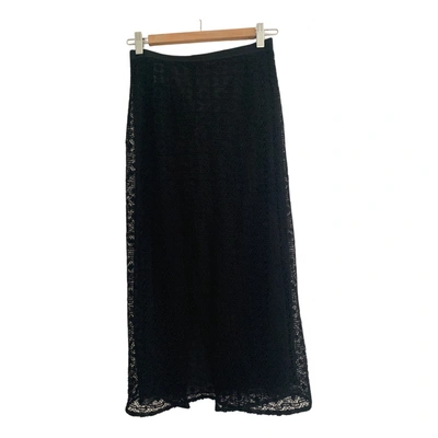 Pre-owned Dolce & Gabbana Wool Mid-length Skirt In Black