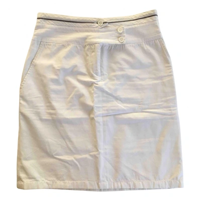 Pre-owned Chalayan Mid-length Skirt In White