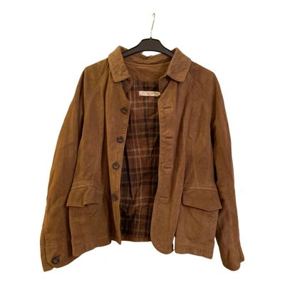 Pre-owned Nice Things Leather Jacket In Brown