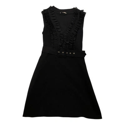 Pre-owned Sandro Mini Dress In Black