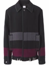 BURBERRY FRINGED SHIRT JACKET