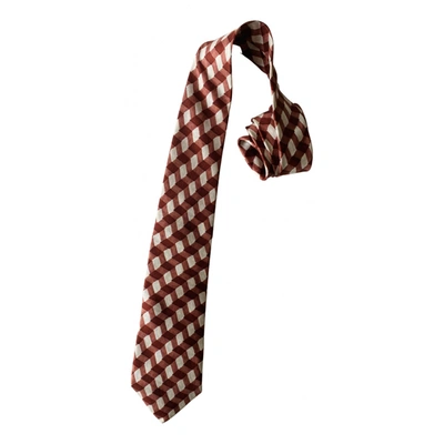 Pre-owned Bottega Veneta Silk Tie In Multicolour