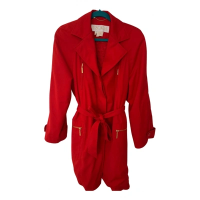 Pre-owned Escada Parka In Red