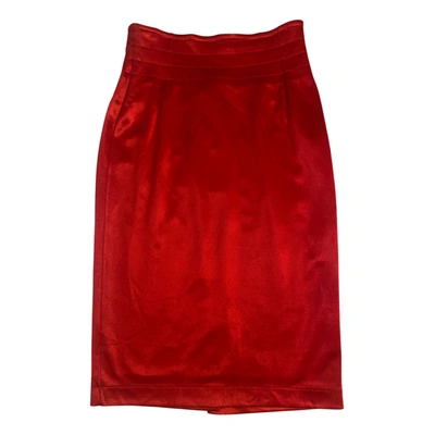 Pre-owned Class Cavalli Mid-length Skirt In Red