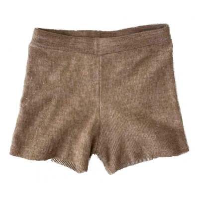 Pre-owned Jacquemus Wool Shorts In Camel