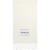 MONCLER WOOL LOGO SCARF