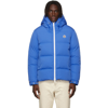 Moncler Idil Contrast-trim Padded Jacket In Blue