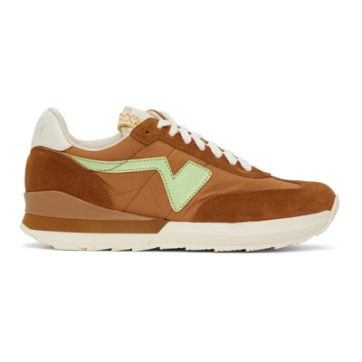 Visvim Fkt Runner Suede- And Leather-trimmed Nylon-blend Sneakers In Brown